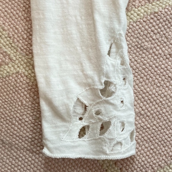 Free People Long Sleeve Shirt Crochet Detail - Picture 4 of 5